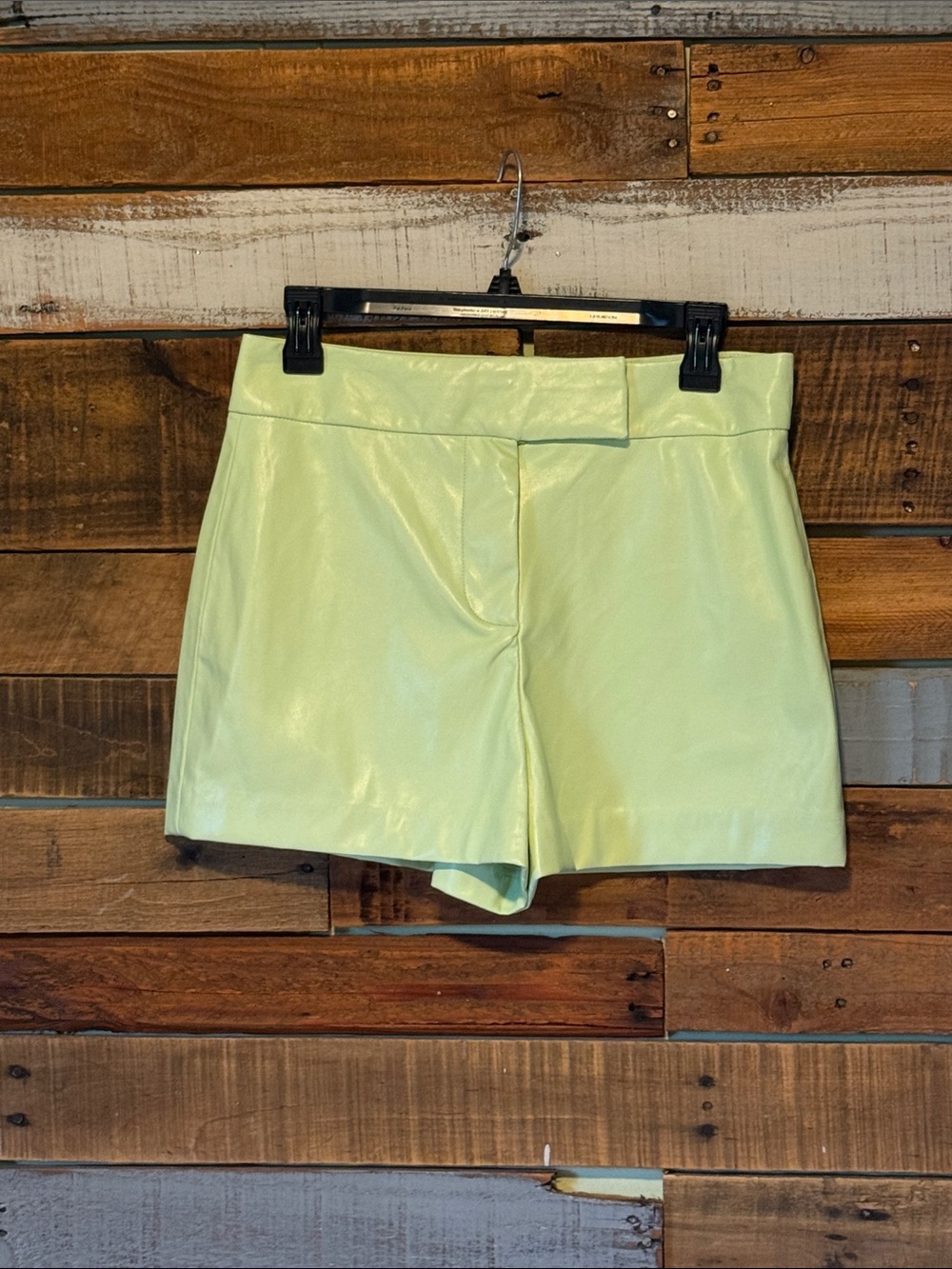 NWT House of Harlow 1960 high-waisted vegan leather shorts